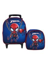 Kit Mochila Escolar Homem Aranha Baby Azul Menino Kit Mochila Escolar Homem Aranha Baby Azul Menino