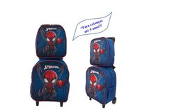 Kit Mochila Escolar Homem Aranha Baby Azul Menino - DB