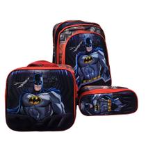 Kit Mochila Escolar Infantil com Lancheira de Menino Imagem 3d Lançamento Kit Mochila Escolar Infantil com Lancheira de Menino Imagem 3d Lançamento