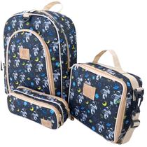 Kit Mochila Escolar Infantil Completo Menina Menino Bolsa Kit Mochila Escolar Infantil Completo Menina Menino Bolsa