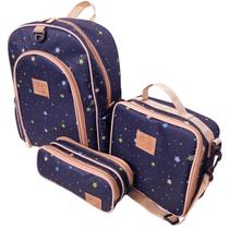 Kit Mochila Escolar Infantil Completo Menina Menino Bolsa Kit Mochila Escolar Infantil Completo Menina Menino Bolsa