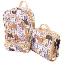 Kit Mochila Escolar Infantil Completo Menina Menino Bolsa Kit Mochila Escolar Infantil Completo Menina Menino Bolsa