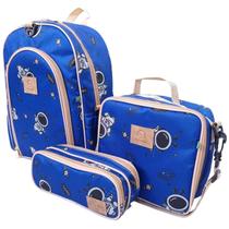 Kit Mochila Escolar Infantil Completo Menina Menino Bolsa