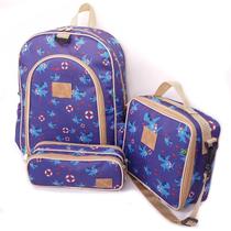 Kit Mochila Escolar Infantil Completo Menina Menino Bolsa Kit Mochila Escolar Infantil Completo Menina Menino Bolsa