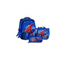 Kit Mochila Escolar Infantil Lancheira Homem Aranha