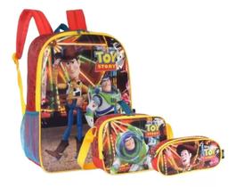 Kit Mochila Escolar Infantil Toy Story Buzz E Woody Costas G
