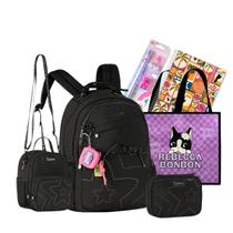 Kit Mochila Escolar Juvenil Costas Luluca Original 2026