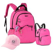 Kit Mochila Escolar Luluca Youtuber Menina Lancheira Térmica