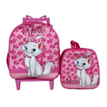 Kit Mochila Escolar Marie Baby Rosa Menina