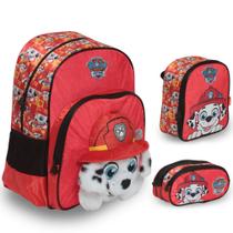 Kit Mochila Escolar Masculina Patrulha Canina Volta Aulas