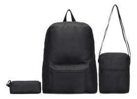 Kit Mochila Escolar Para Estudos Nylon Para Todos Os Dias Kit Mochila Escolar Para Estudos Nylon Para Todos Os Dias