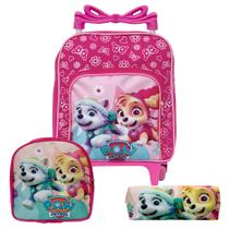 Kit Mochila Escolar Patrulha Canina Skye Rodinhas Lançamento Kit Mochila Escolar Patrulha Canina Skye Rodinhas Lançamento