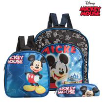 Kit Mochila Escolar Pequena Mickey Mouse Disney Costa Kit Mochila Escolar Pequena Mickey Mouse Disney Costa