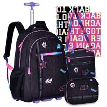Kit Mochila Escolar Rafa e Luiz Rodinha Carrinho Lançamento Kit Mochila Escolar Rafa e Luiz Rodinha Carrinho Lançamento