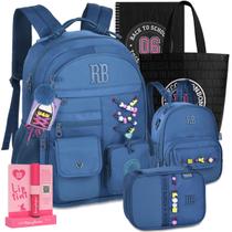 Kit Mochila Escolar RB Rebecca Bonbon Color Pop Lancheira Estojo Meninas Lançamento