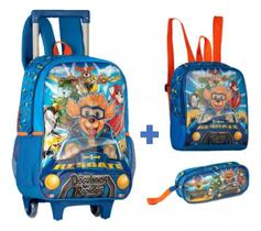 Kit Mochila Escolar Rd Doguinhos Radicais Lancheira Estojo Kit Mochila Escolar Rd Doguinhos Radicais Lancheira Estojo