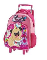 Kit Mochila Escolar Rodinha Candy Pet Pug Unicórnio + Estojo Kit Mochila Escolar Rodinha Candy Pet Pug Unicórnio + Estojo