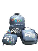 Kit Mochila Escolar Rodinha Junvenil Meninos Game Star Play KIT6339 - YEPP