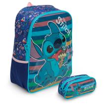 Kit Mochila Escolar Stitch Costas Reforçada Volta As Aulas Kit Mochila Escolar Stitch Costas Reforçada Volta As Aulas