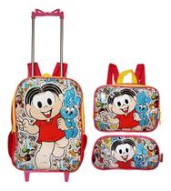 Kit Mochila Escolar Turma Da Monica Infantil Rodinhas Kit Mochila Escolar Turma Da Monica Infantil Rodinhas