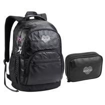 Kit Mochila Estojo Feminina Matelassê ColorUp Kit Mochila Estojo Feminina Matelassê ColorUp