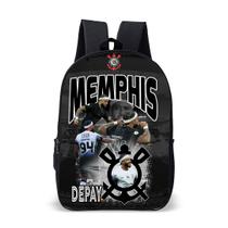 Kit Mochila Estojo Juvenil Escolar para Torcedor da Fiel com Estampa de Futebol e Paixão pelo Time Kit Mochila Estojo Juvenil Escolar para Torcedor da Fiel com Estampa de Futebol e Paixão pelo Time