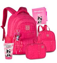 Kit Mochila Estojo Lancheira RB Metalizado Acolchoada Nova Kit Mochila Estojo Lancheira RB Metalizado Acolchoada Nova