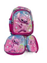 Kit mochila + estojo + lancheira Stitch Kit mochila + estojo + lancheira Stitch
