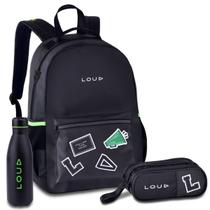 Kit Mochila Estojo Loud Gamer Lançamento Meninos Escolar