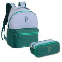 Kit Mochila Estojo Palmeiras Esportivo Futebol Volta À Aulas