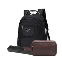 Kit Mochila Executiva Reforçada Viagem Premium Necessaire - Kit Mochila Executiva Reforçada Viagem Premium Necessaire -