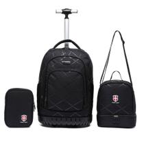 Kit Mochila Executiva Trabalho Swissport Resistente Kit Mochila Executiva Trabalho Swissport Resistente