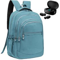Kit Mochila Feminina Escolar Grande Faculdade + Fone de Ouvido Sem Fio Bluetooth Kit Mochila Feminina Escolar Grande Faculdade + Fone de Ouvido Sem Fio Bluetooth