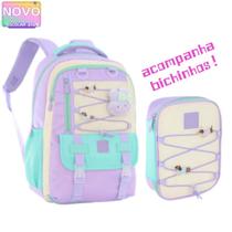 Kit Mochila Feminina Juvenil Pins Removíveis E Bichinho Acompanhante Escolar Juvenil Com Estojo Kit Mochila Feminina Juvenil Pins Removíveis E Bichinho Acompanhante Escolar Juvenil Com Estojo