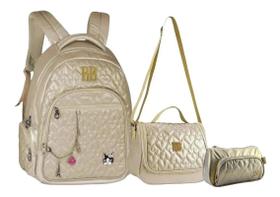 Kit Mochila Feminina Rebecca Bonbon Costas Rb Notebook G