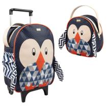 Kit Mochila Feminino Masculino Infantil Carrinho Rodinha Com Lancheira Kit Mochila Feminino Masculino Infantil Carrinho Rodinha Com Lancheira