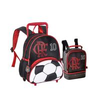 Kit Mochila Flamengo De Rodinhas Com Lancheira Térmica Infantil Produto Original Perfeito Para Volta Às Aulas Clio