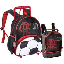 Kit Mochila Flamengo De Rodinhas Com Lancheira Térmica Infantil Produto Original Perfeito Para Volta Às Aulas Clio