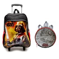 Kit Mochila Grande Com Rodinha E Lancheira Star Wars Kit Mochila Grande Com Rodinha E Lancheira Star Wars