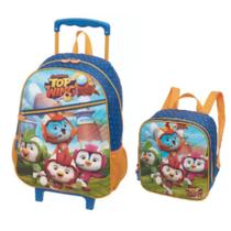 Kit Mochila Grande Com Rodinha E Lancheira Top Wing Kit Mochila Grande Com Rodinha E Lancheira Top Wing