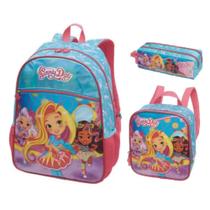 Kit Mochila Grande Costas Lancheira Estojo Sunny Day Kit Mochila Grande Costas Lancheira Estojo Sunny Day