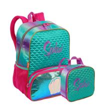 Kit Mochila Grande e Lancheira Pequena Sestini X Mermaid 2 - Colorido Kit Mochila Grande e Lancheira Pequena Sestini X Mermaid 2 - Colorido