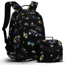 Kit Mochila Grande Escolar Game + Lancheira Térmica Prática Kit Mochila Grande Escolar Game + Lancheira Térmica Prática