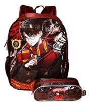 Kit Mochila Harry Potter Filme Meninos Costas Escolar Lançam