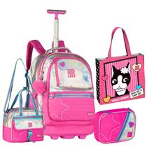 Kit Mochila Holográfica De Rodinhas Rebecca Bonbon Com Lancheira Térmica Estojo Box Espaçoso E Sacola De Brinde Clio Kit Mochila Holográfica De Rodinhas Rebecca Bonbon Com Lancheira Térmica Estojo Box Espaçoso E Sacola De Brinde Clio