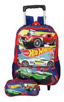 Kit Mochila Hot Wheels Estojo Infantil Rodinhas Oficial Esco Kit Mochila Hot Wheels Estojo Infantil Rodinhas Oficial Esco