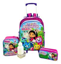 Kit Mochila Infantil A Casa Da Gabby Dollhouse Rodinhas G Kit Mochila Infantil A Casa Da Gabby Dollhouse Rodinhas G