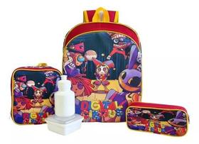 Kit Mochila Infantil Amazing Digital Circus Costas Tam G