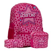 Kit Mochila Infantil Barbie Costa Lancheira Térmica E Estojo