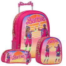 Kit Mochila Infantil Barbie + Lancheira Térmica + Estojo